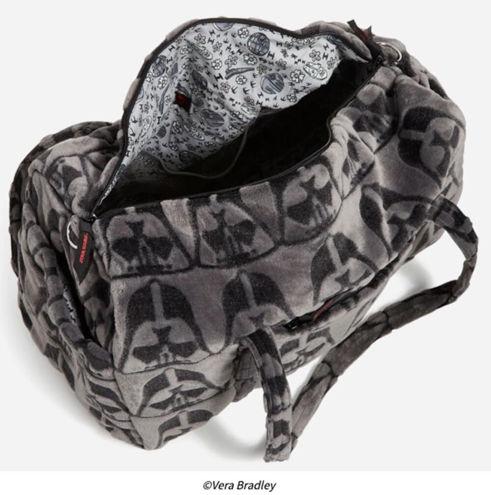 Vera Bradley Star Wars Darth Vader Fleece Duffel Bag NWT